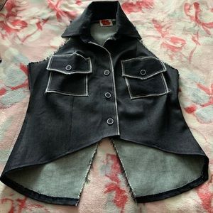 Denim fashion blouse